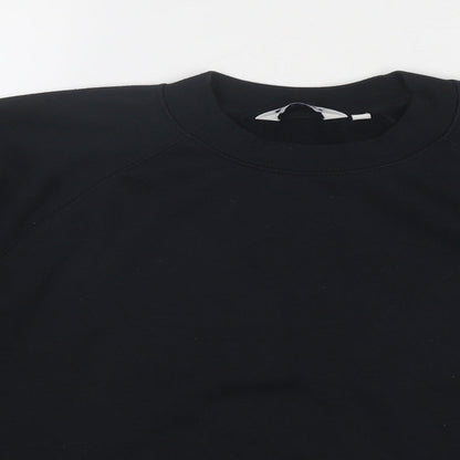 Truex Womens Black Polyester Pullover Sweatshirt Size M Pullover