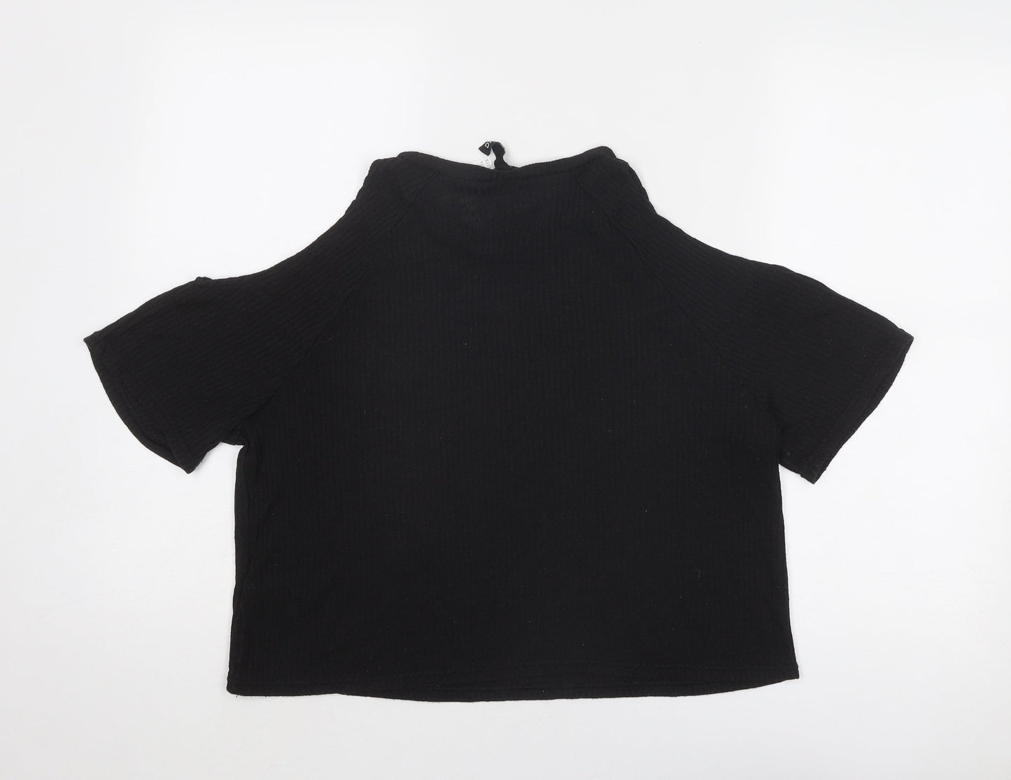 Womens UK Size M Divided by H&M Black Basic Blouse