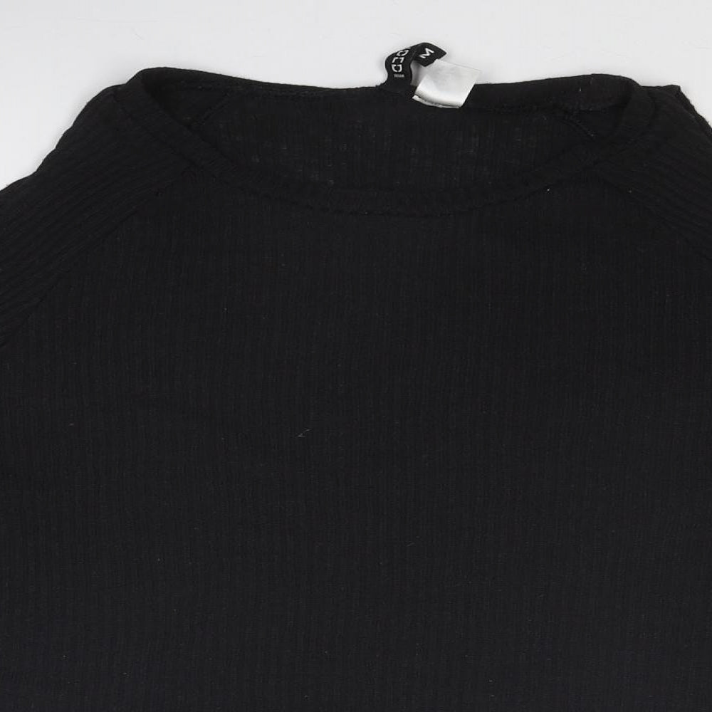 Womens UK Size M Divided by H&M Black Basic Blouse