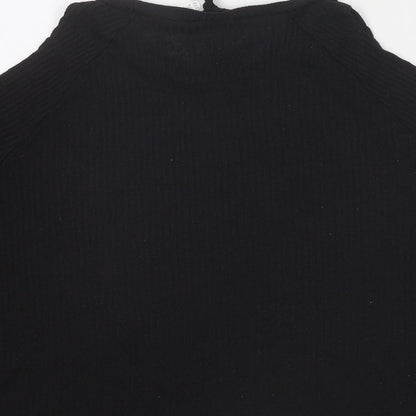 Womens UK Size M Divided by H&M Black Basic Blouse
