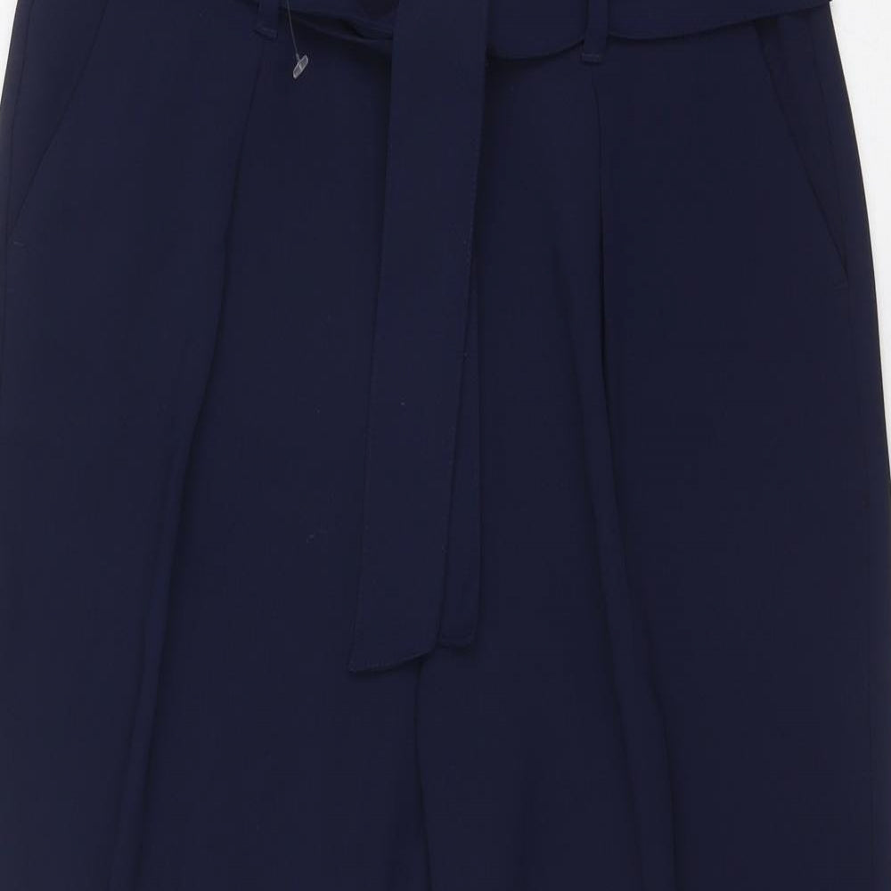 Womens UK Size 10 Marks and Spencer Regular Fit  Blue Trousers