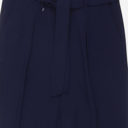 Womens UK Size 10 Marks and Spencer Regular Fit  Blue Trousers