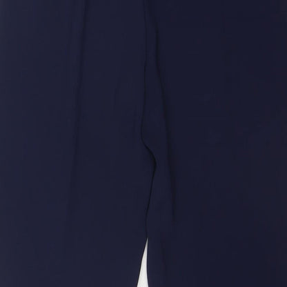 Womens UK Size 10 Marks and Spencer Regular Fit  Blue Trousers