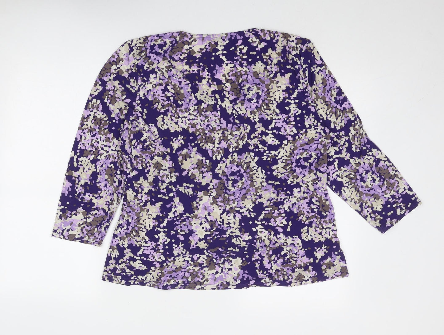 Womens UK Size XL CC Purple Basic Blouse