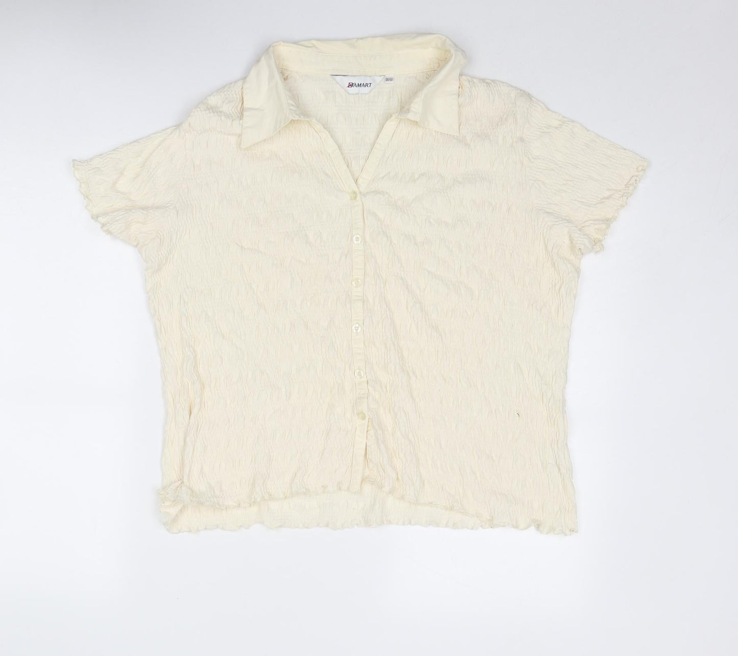 Womens UK Size 20 Damart Ivory Basic Button-Up