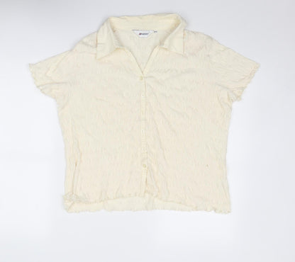 Womens UK Size 20 Damart Ivory Basic Button-Up