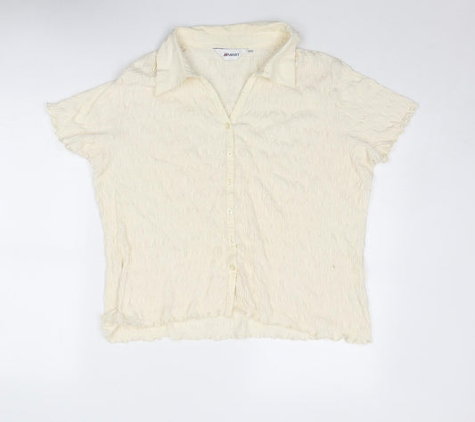 Womens UK Size 20 Damart Ivory Basic Button-Up