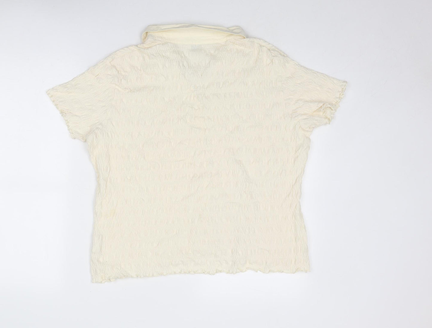 Womens UK Size 20 Damart Ivory Basic Button-Up