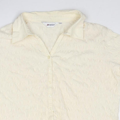 Womens UK Size 20 Damart Ivory Basic Button-Up