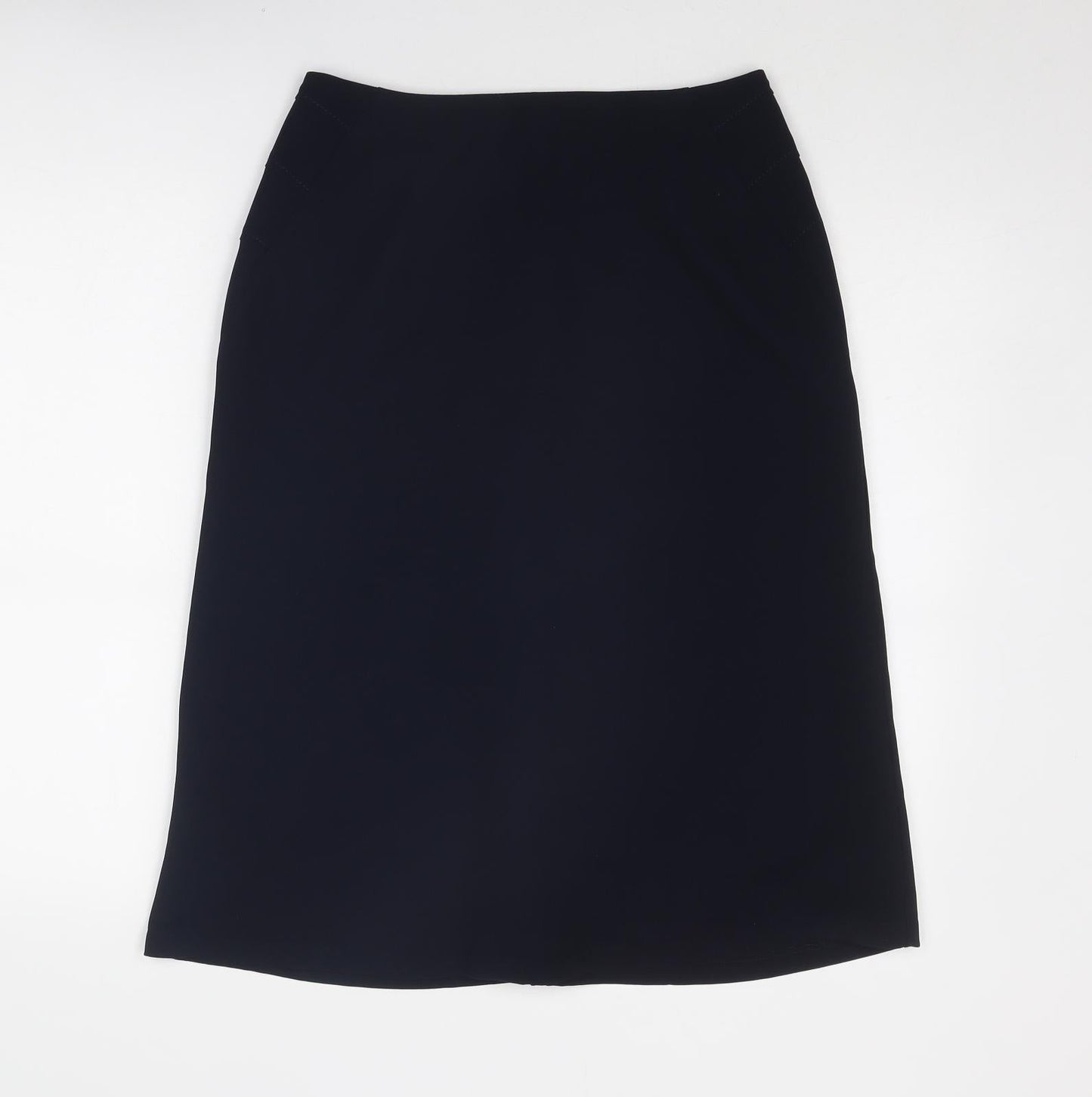Precis Womens Blue Polyester A-Line Skirt Size 10 Zip