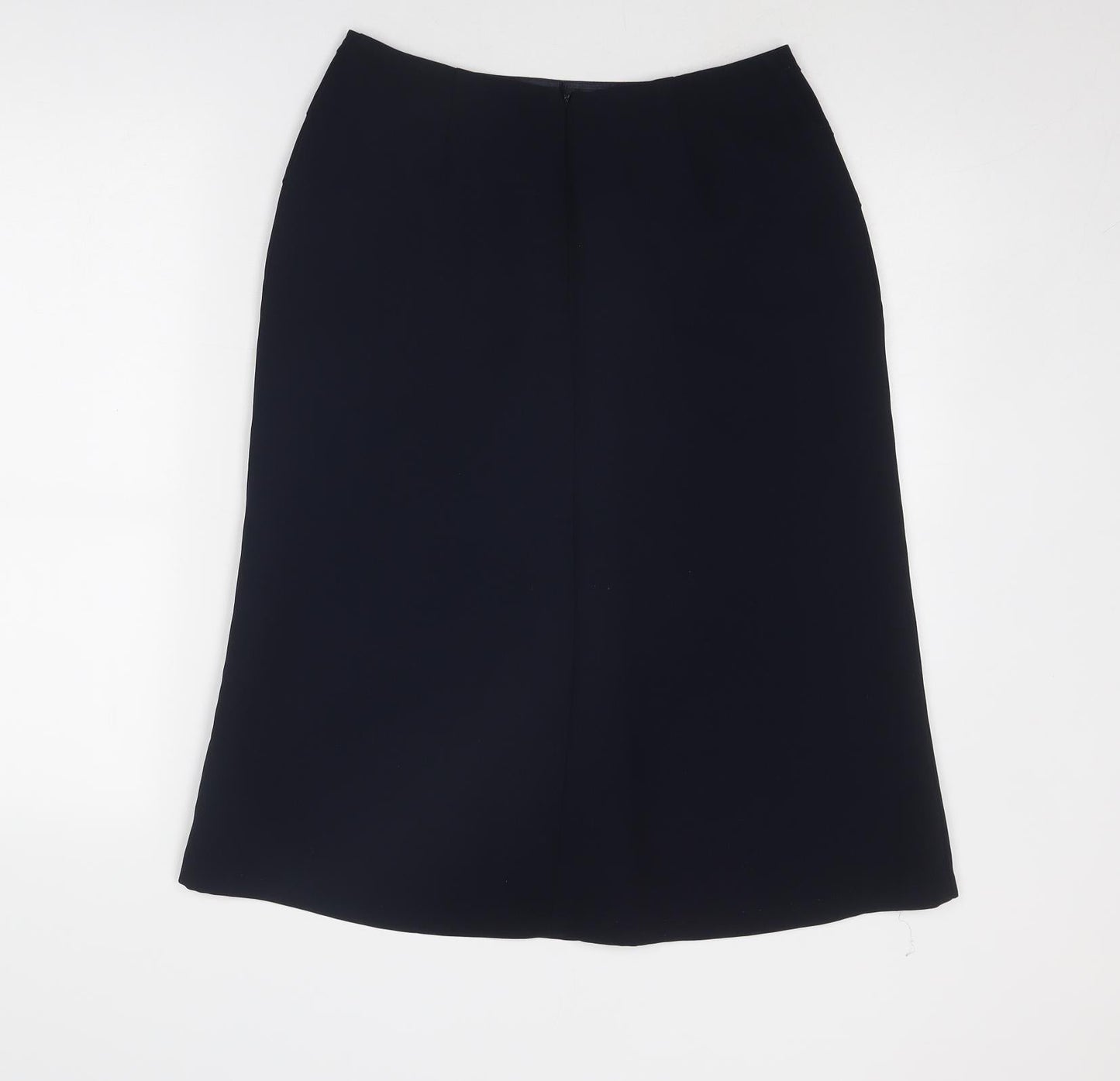 Precis Womens Blue Polyester A-Line Skirt Size 10 Zip