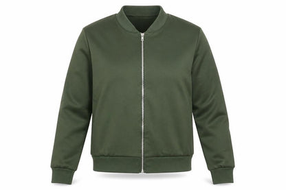 Womens UK Size S PRETTYLITTLETHING Green Bomber Jacket