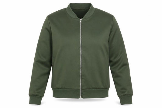 Womens UK Size S PRETTYLITTLETHING Green Bomber Jacket