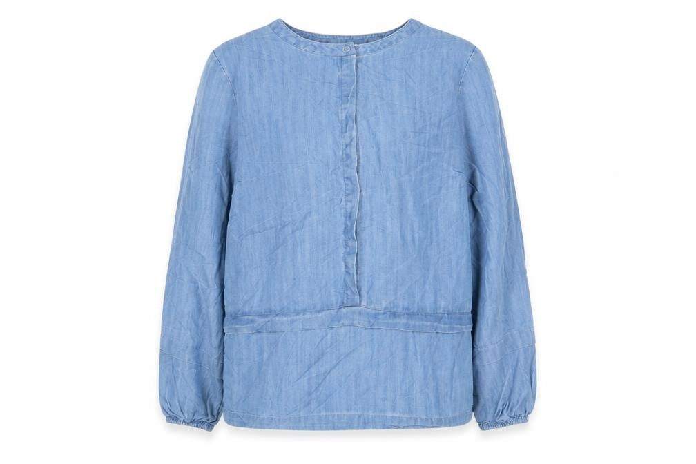 Womens UK Size 12 House of Fraser Blue Basic Blouse