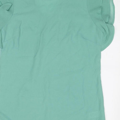 Womens UK Size 10 NEXT Green Basic T-Shirt