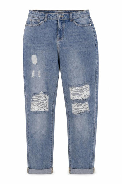 Womens UK Size 8 Urban bliss Regular Fit Mom Blue Jeans