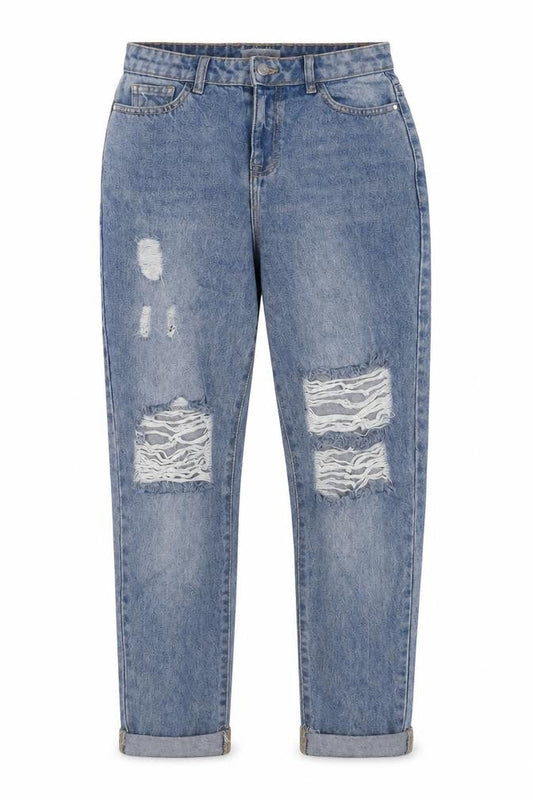 Womens UK Size 8 Urban bliss Regular Fit Mom Blue Jeans