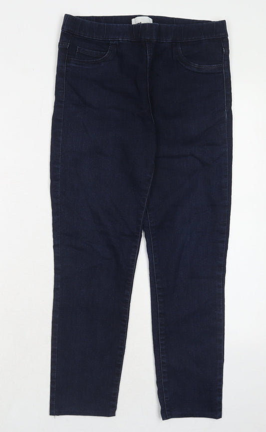 Womens UK Size 10 H&M Regular Fit Skinny Blue Jeans