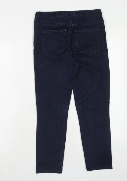 Womens UK Size 10 H&M Regular Fit Skinny Blue Jeans