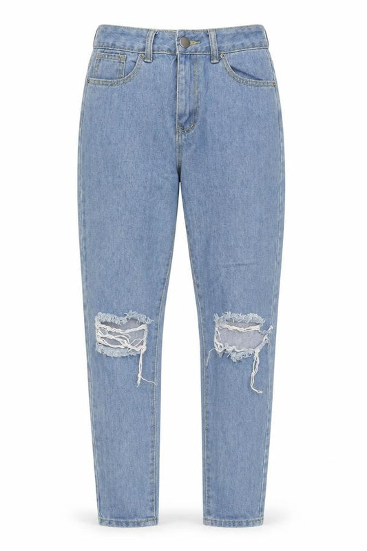 Womens UK Size 8 Boohoo Regular Fit Skinny Blue Jeans