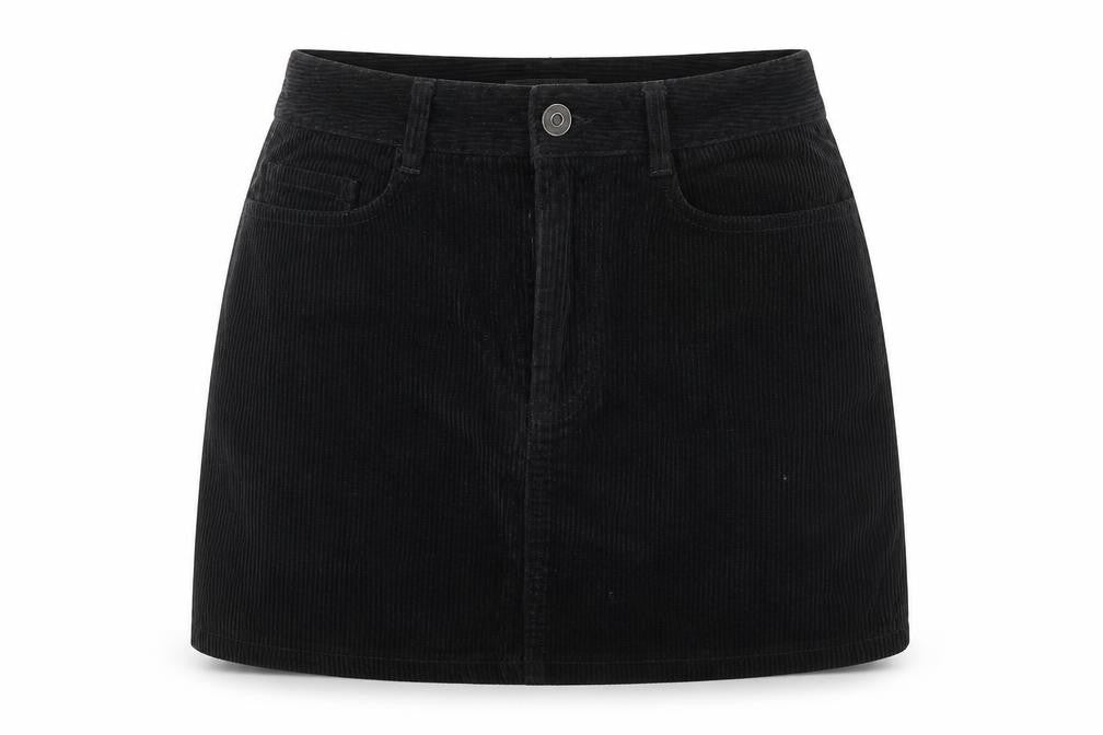 Womens UK Size 8 New Look A-Line Corduroy Skirt