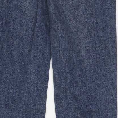 Zara Womens Blue Cotton Skinny Jeans Size 8 Regular Zip