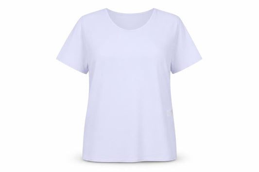 St. Bernard Womens Purple Polyester Basic T-Shirt Size 14 Round Neck