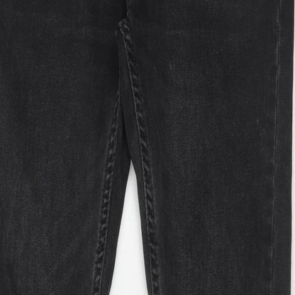 Mens UK Size 30 in Topman Regular Fit Skinny Black Jeans