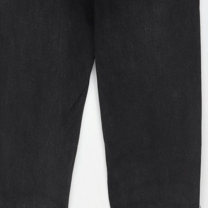 Mens UK Size 30 in Topman Regular Fit Skinny Black Jeans