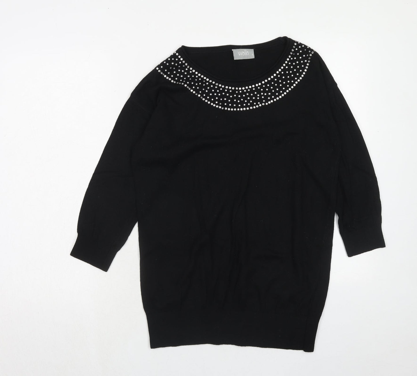 Womens UK Size S Wallis Black Pullover Jumper
