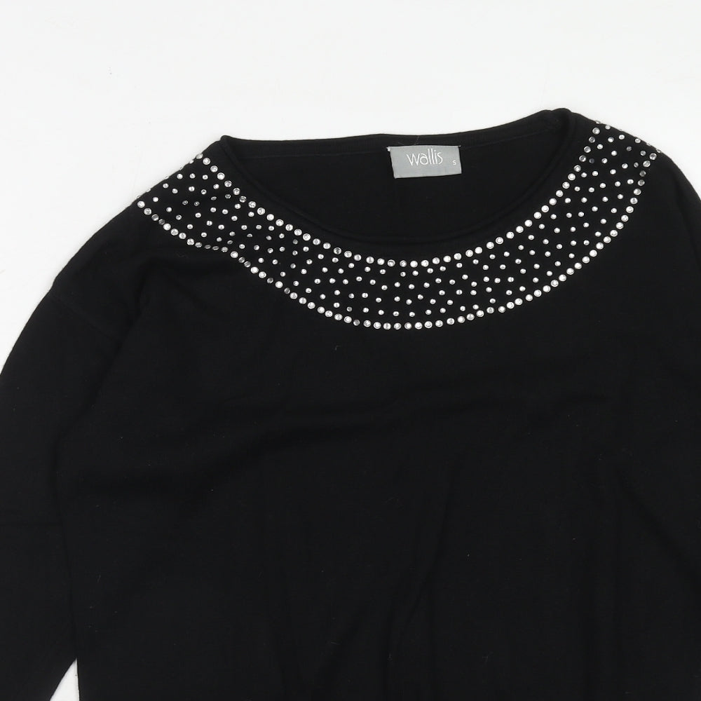 Womens UK Size S Wallis Black Pullover Jumper