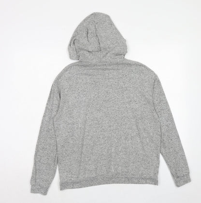 Nasty Gal Womens Grey Viscose Pullover Hoodie Size 10 Pullover