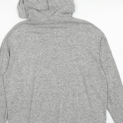Nasty Gal Womens Grey Viscose Pullover Hoodie Size 10 Pullover