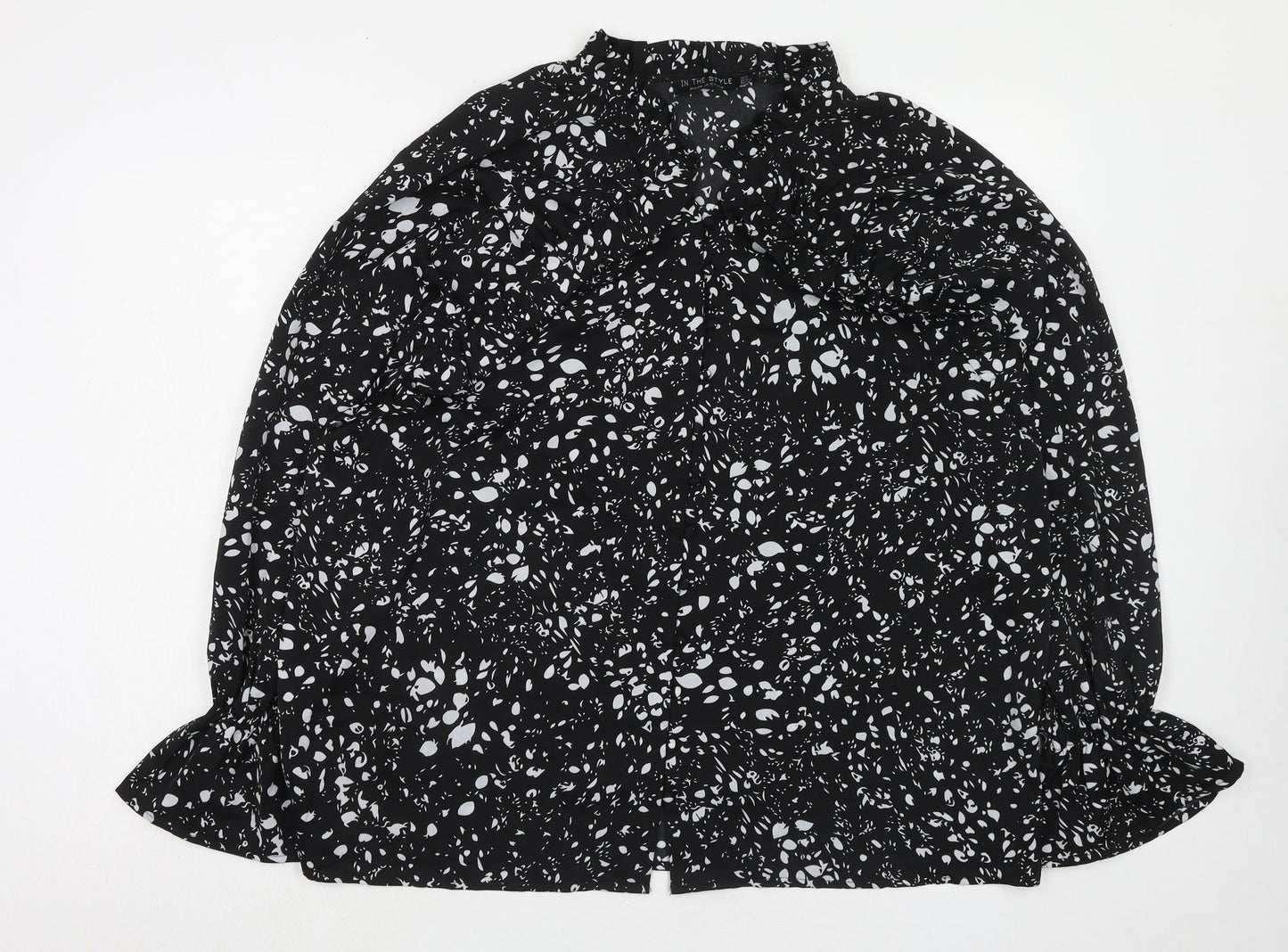 Womens UK Size 16 In the Style Black Basic Blouse