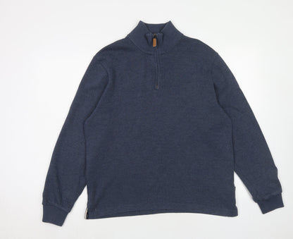 Mens UK Size M Maine Blue Pullover Sweatshirt