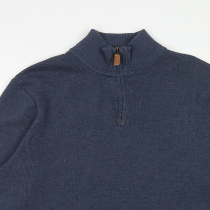 Mens UK Size M Maine Blue Pullover Sweatshirt