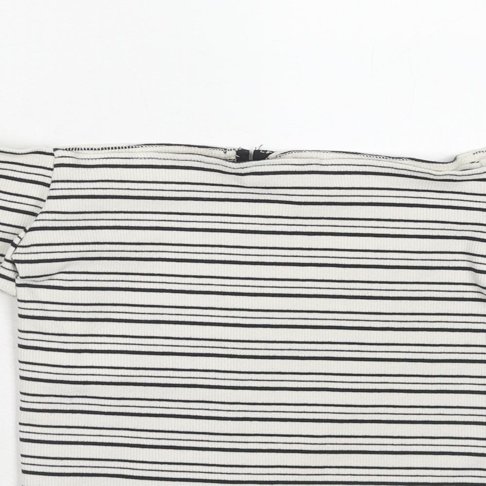 Womens UK Size 8 Topshop White Basic Tank