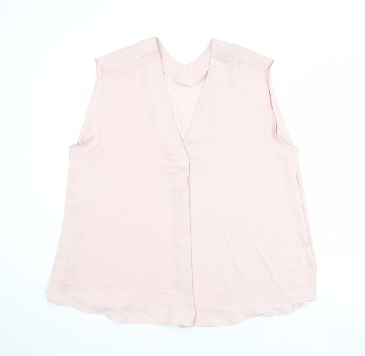 Womens UK Size 10 Marks and Spencer Pink Basic Tank