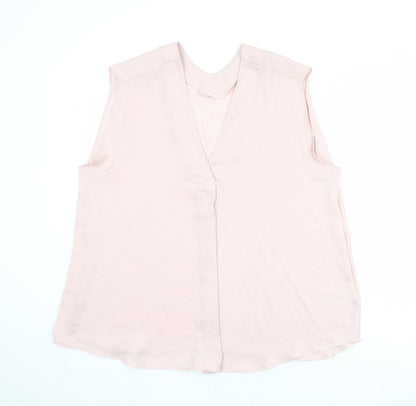 Womens UK Size 10 Marks and Spencer Pink Basic Tank