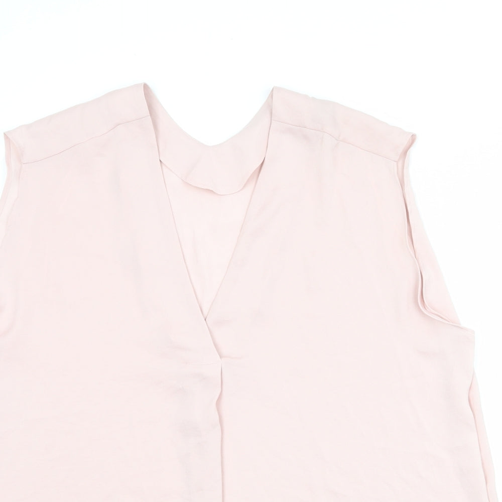 Womens UK Size 10 Marks and Spencer Pink Basic Tank