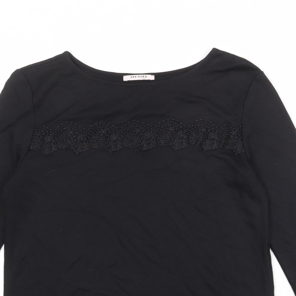 Womens UK Size M ORSAY Black Basic Blouse