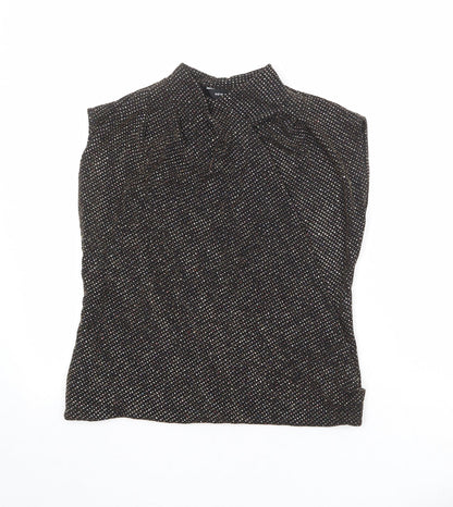 Womens UK Size 8 New Look Black Basic Blouse