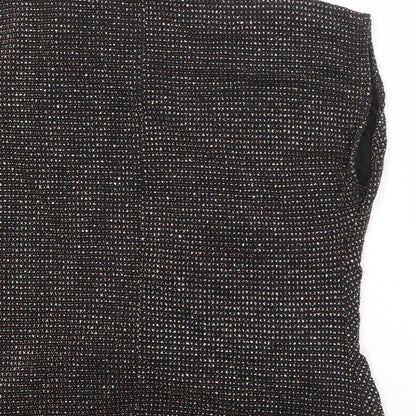 Womens UK Size 8 New Look Black Basic Blouse