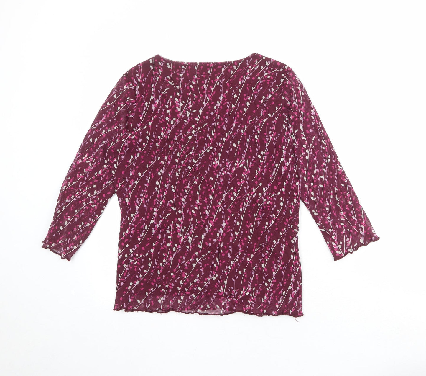 Womens UK Size S Bonmarché Purple Basic Blouse