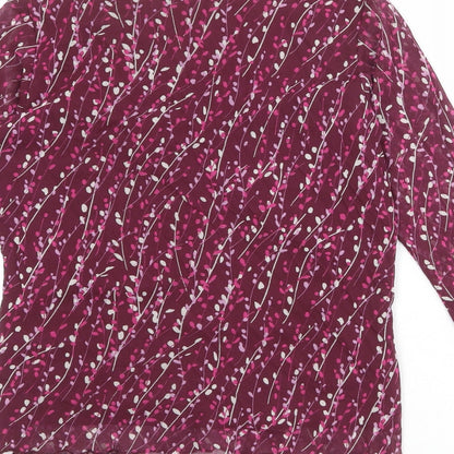 Womens UK Size S Bonmarché Purple Basic Blouse