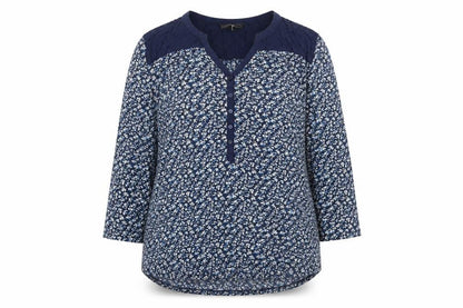 Womens UK Size M H&M Blue Basic Blouse
