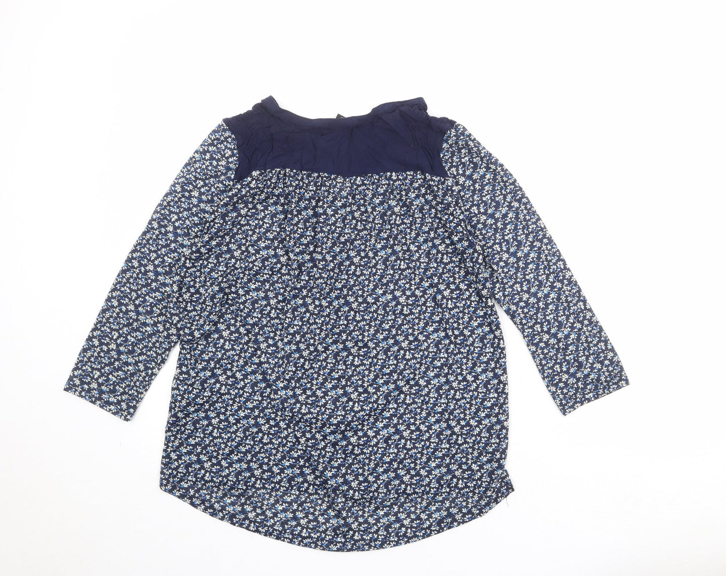 Womens UK Size M H&M Blue Basic Blouse