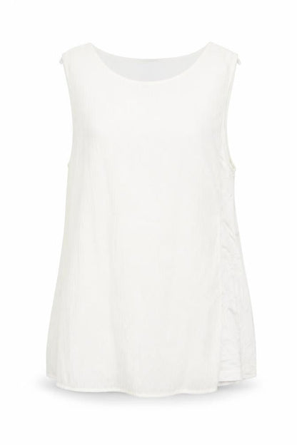 Womens UK Size 10 Marks and Spencer Ivory Basic Tank