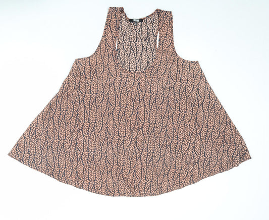 Womens UK Size 14 ASOS Brown Basic Tank
