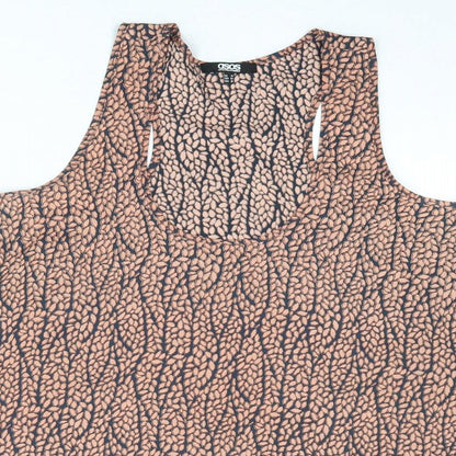Womens UK Size 14 ASOS Brown Basic Tank